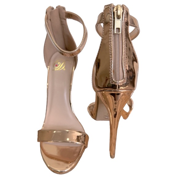 Shiny Rose Gold Heels 👠 ✨💕 - Picture 4 of 5